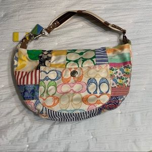Singanure Multicolor Monogram Coach purse !!